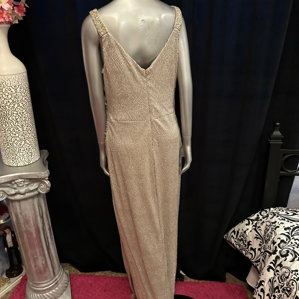 Ralph Lauren Gold Maxi Dress - Picture 2 of 5